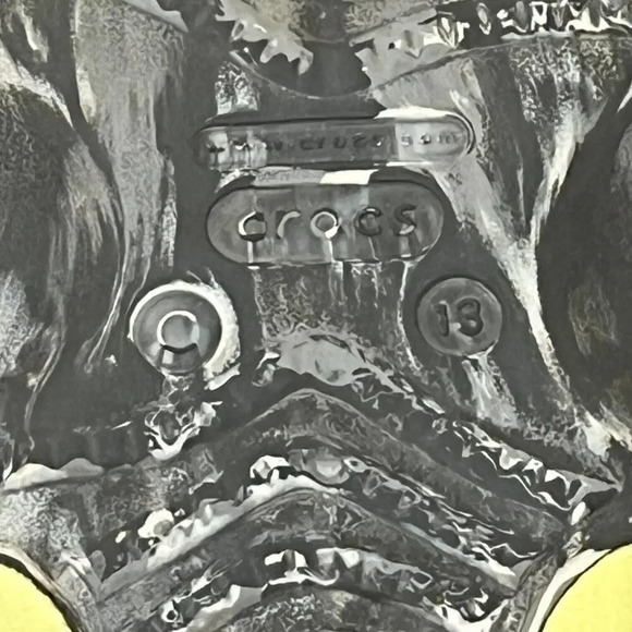 Crocs All Terrain Adjustable Hook & Loop Strap Marble Gray Toddler Sz 13 Sandals - Picture 6 of 8